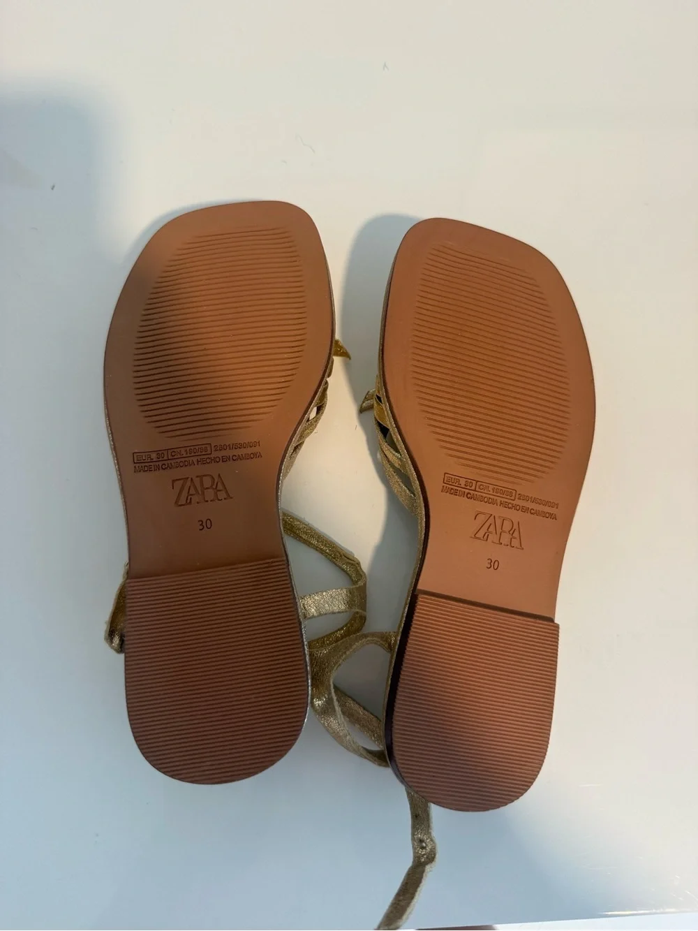 Zara Metallic Gold Knotted Ankle-Strap Sandals